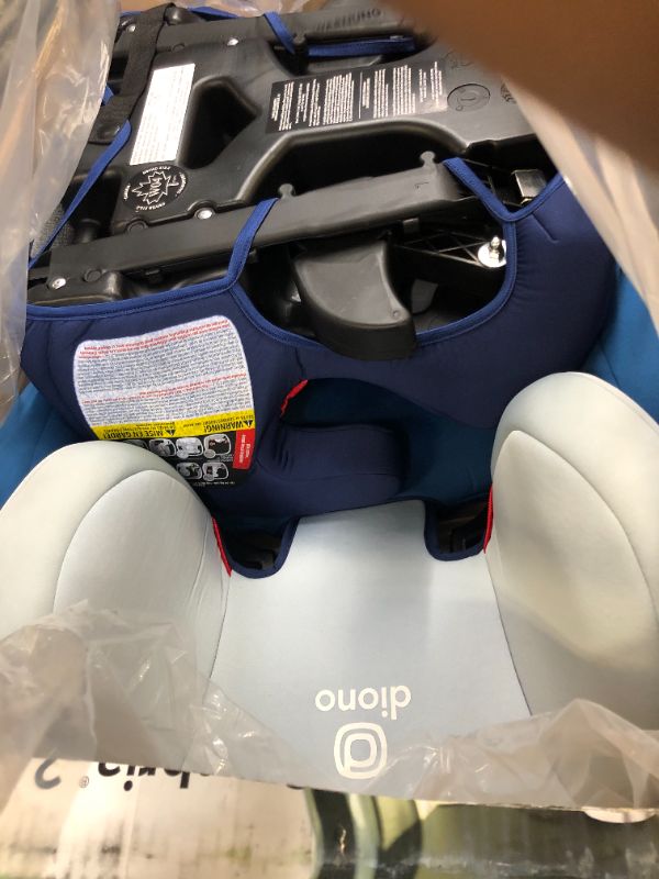 Photo 2 of Diono Cambria 2 XL 2022, Dual Latch Connectors, 2-in-1 Belt Positioning Booster Seat, High-Back to Backless Booster with Space and Room to Grow, 8 Years 1 Booster Seat, Blue NEW! Blue