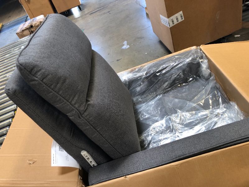 Photo 1 of DaVinci Gabby Pillowback Swivel Glider in Shadow Grey, Greenguard Gold & CertiPUR-US Certified