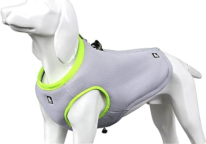 Photo 1 of Dog Cooling Vest Harness Cooler Jacket Grey Green X-Large Chest 28-32"