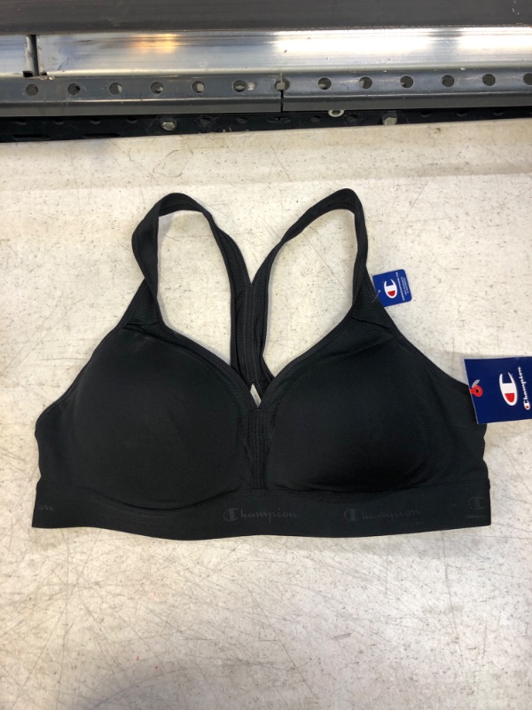 Photo 1 of CHAMPION BLACK SPORTS BRA SIZE XL