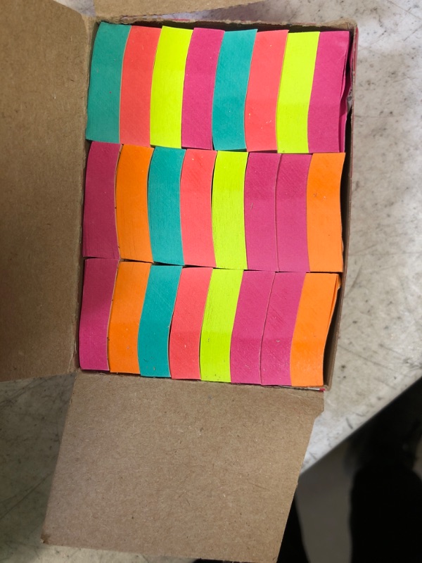 Photo 2 of Post-it Mini Notes, 1.5x2 in, 24 Pads, America's #1 Favorite Sticky Notes, Poptimistic Collection, Bright Colors (Magenta, Pink, Blue, Green), Clean Removal, Recyclable (653-24ANVAD) 24 Pads Cabinet Pack Notes