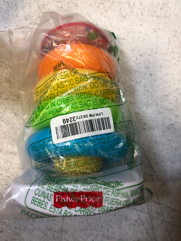 Photo 1 of Fisher-Price Baby Stacking Toy Rock-A-Stack, Roly-Poly Base With 5 Colorful Rings For Ages 6+ Months
