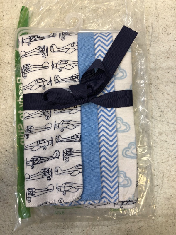 Photo 2 of Hudson Baby Unisex Baby Cotton Flannel Receiving Blankets, Airplane, One Size
