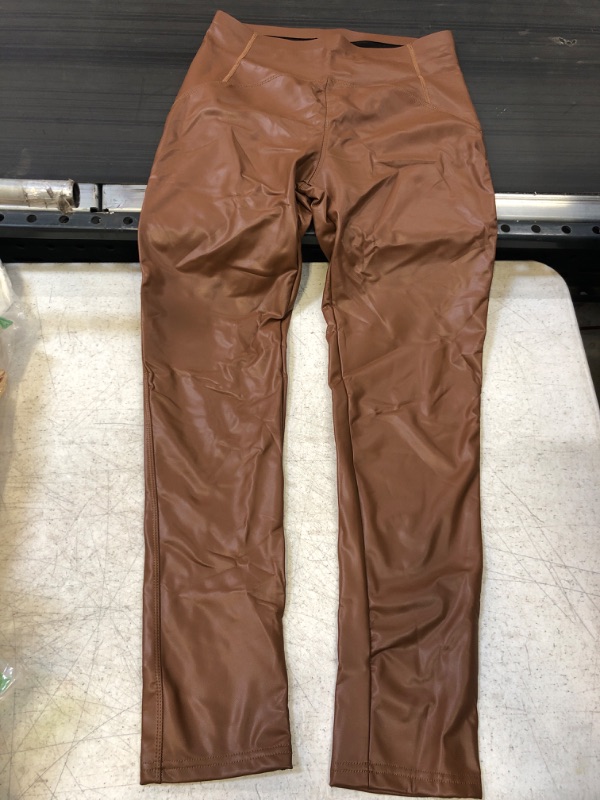 Photo 1 of BROWN LEATHER PANTS SIZE L/XL