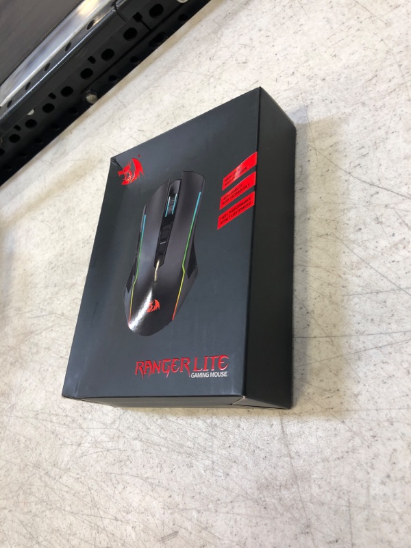 Photo 3 of Redragon Gaming Mouse, Wireless Mouse Gaming with RGB Backlit, 8000 DPI, PC Gaming Mice with Fire Button, Macro Editing Programmable Mouse Gamer,70Hrs for Windows/Mac, Rechargeable, Black, M910-KS