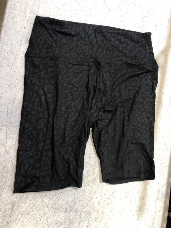 Photo 1 of BLACK CHEETAH PRINT YOGA SHORTS XXL