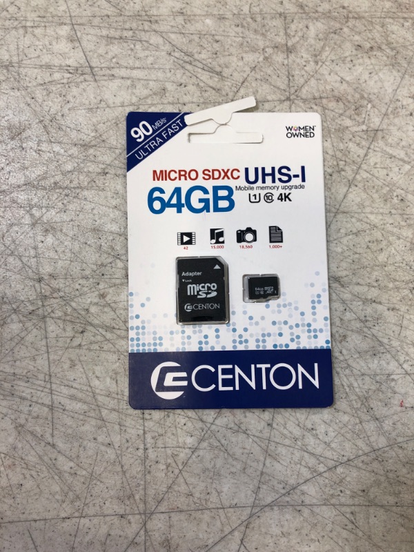 Photo 2 of Centon Electronics Micro SD Card, Ultimate Memory Card for Phones, Tablets, Cameras, and More, 64GB 64 GB 1 Pack