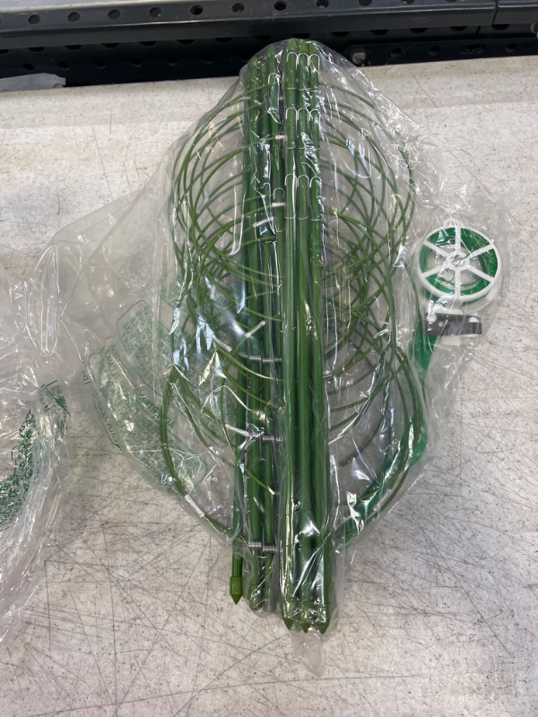 Photo 2 of 4 Pack Plant Support Tomato Cages for Garden, 18 Inches Small Tomato Cages and Supports with Adjustable Rings for Garden Pots, Plant Stakes Tomato Trellis Rings for Climbing Plants