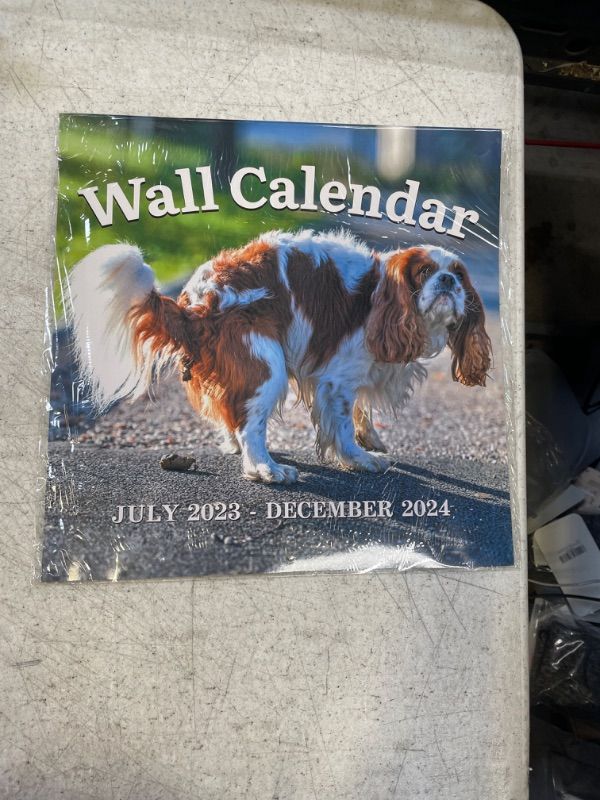 Photo 1 of Calendar 2023-2024 - Pooping Dogs Calendar from July 2023 to December 2024, 18 Monthly Calendar Planner, Wall Calendar 2023-2024, Funny Calendar Gag Gifts for Family, Friends