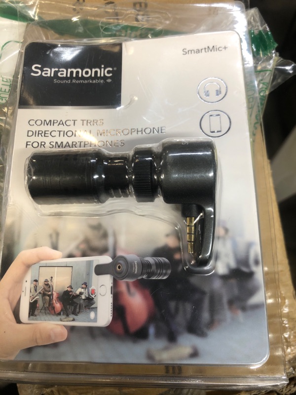 Photo 2 of Saramonic Directional TRRS Mic for Apple iPhone/iPad & Android Smartphones/Tablets (SmartMic+)