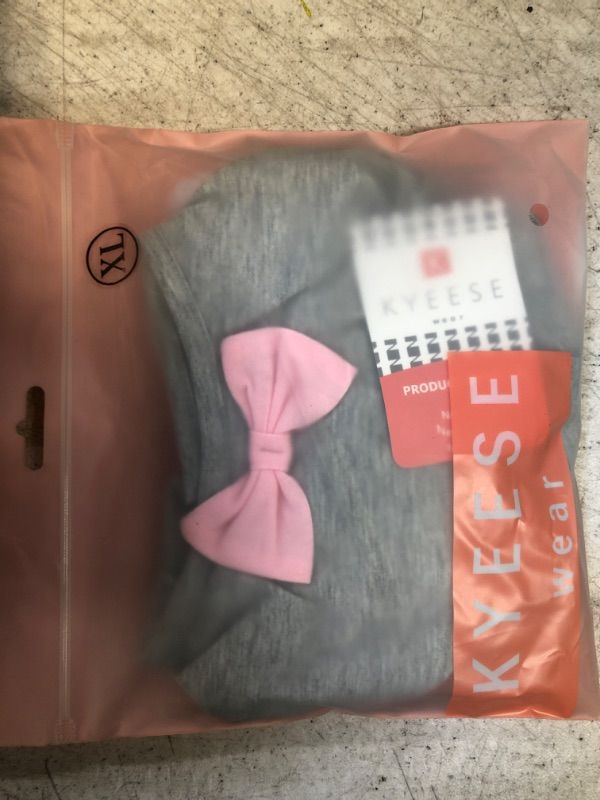 Photo 2 of KYEESE Dogs Girl Dress Shirts Pink Bowtie Pet Apparel for Medium Dogs Doggie Clothes XL
