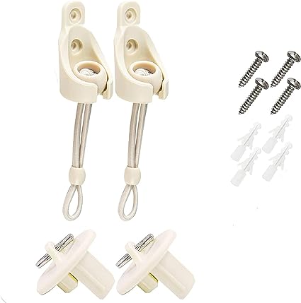 Photo 1 of 2 PACKS ---- Lihopefe,New Bungee kit+end Cover, General Replacement Installation Accessories for Indoor/Outdoor Sunshade and Roller Shutter (Beige)
