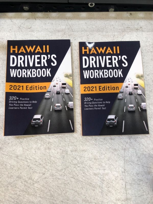 Photo 2 of 2 BOOKS --- Hawaii Driver's Workbook: 320+ Practice Driving Questions to Help You Pass the Hawaii Learner's Permit Test