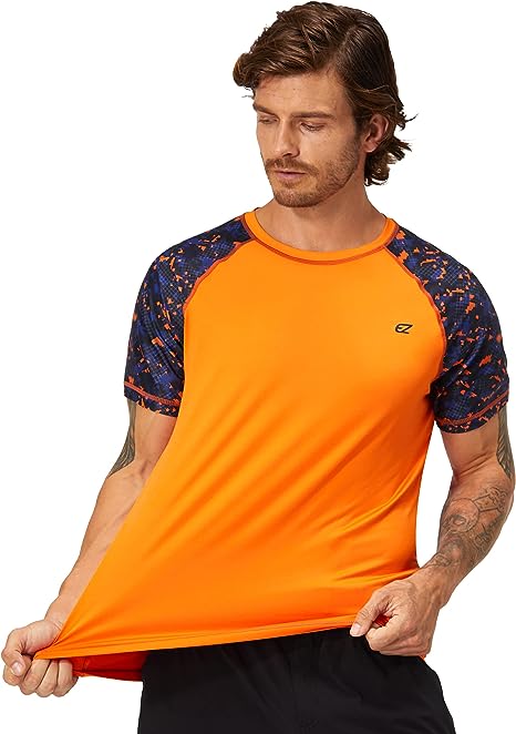 Photo 1 of Men's Short Sleeve Swim Shirts Quick Dry Rash Guard UPF 50+ UV Sun Protection T-Shirt Beach Fishing Water Shirts 5XL