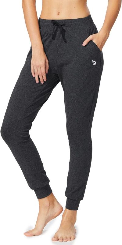 Photo 1 of BALEAF Women's Sweatpants Joggers Cotton Yoga Lounge Sweat Pants Casual Running Tapered Pants with Pockets
 SIZE L