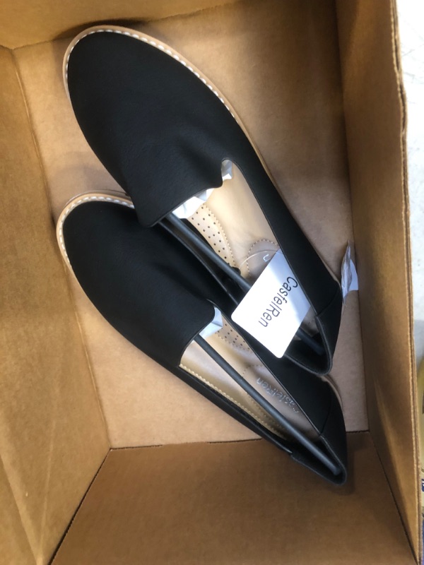 Photo 1 of casfelren black slip on shoes size 7