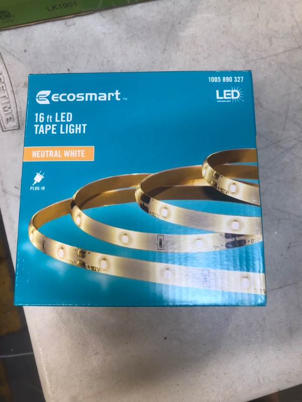 Photo 2 of 16 ft. Indoor Neutral White LED Strip Light