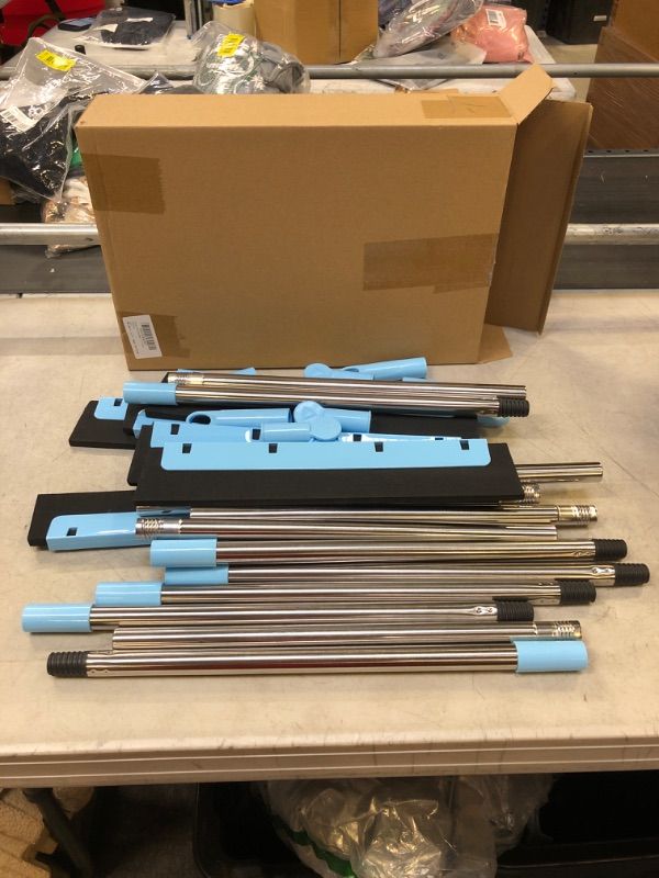 Photo 1 of 6 Pack Floor Squeegee for Concrete Floor 35.8" Squeegee Broom with Long Handle for Tile Floor, Heavy Duty Household Floor Water Wiper for Garage, Shower, Kitchen, Windows, Glass, Carpet and Pet Hair
