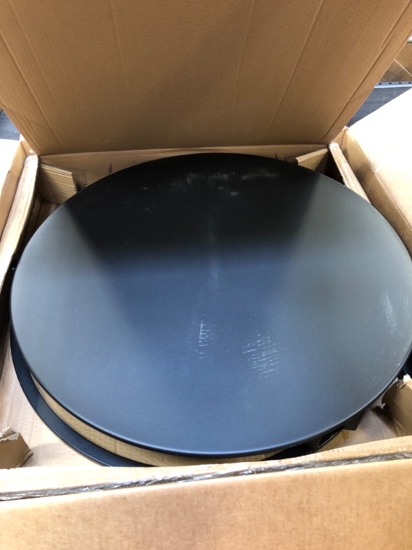 Photo 2 of 2 PC ROUND BLACK TABLES - NESTING TEA TABLE (72 X 12 X 72 CM)