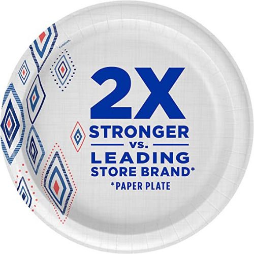 Photo 2 of **NEW*Dixie 10 Inch Paper Plates Dinner Size Printed Disposable 204 Count 3Packs
