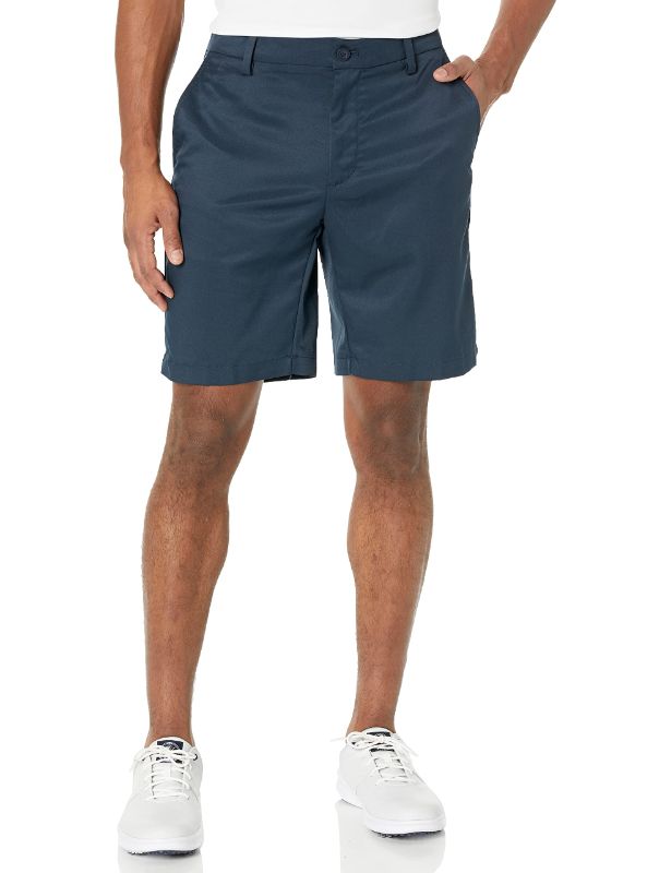 Photo 1 of Amazon Essentials Men's Slim-Fit Stretch Golf Short Polyester Blend Navy 38 - PACK OF 3 