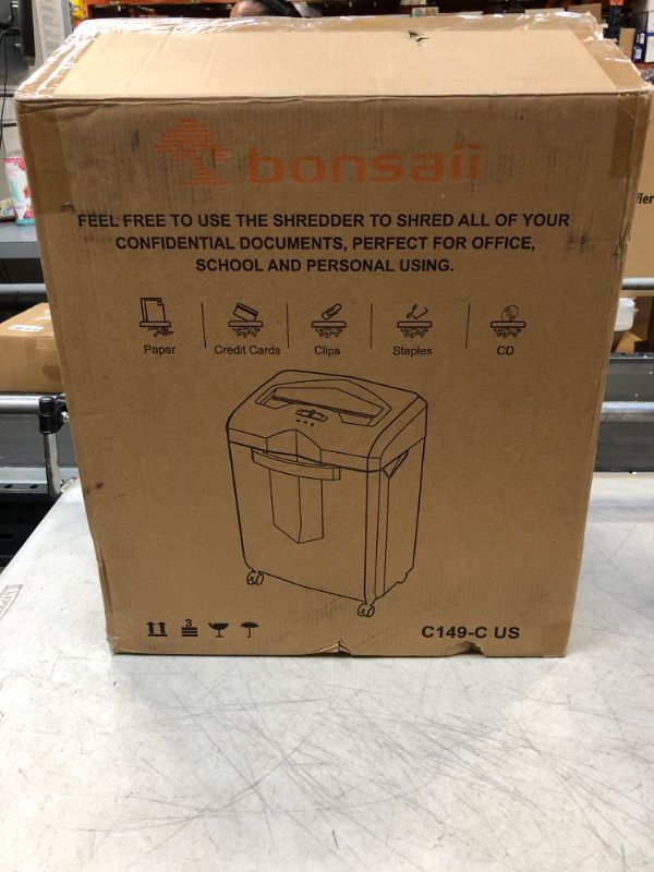 Photo 1 of Bonsaii C149-C Shredder and 24-Pack Lubricant Sheets
