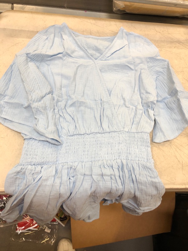 Photo 2 of DOKOTOO SUMMER DRESS (SKY BLUE, M)