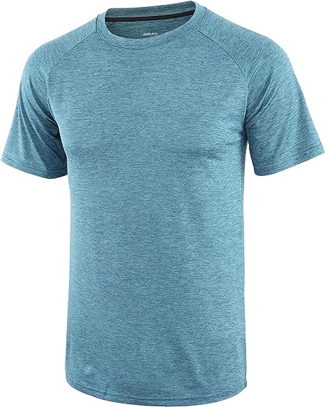 Photo 1 of DESPLATO Men's Performance Breathable Athletic Dry Fit Active Jersey Training Gym Workout T Shirts
