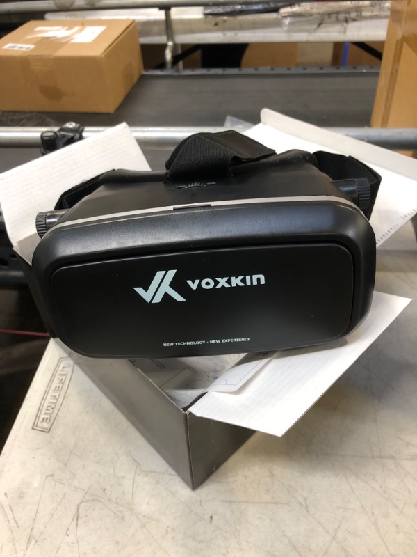 Photo 2 of [Updated & Fixed] VR Headset Game System - High Definition Virtual Reality 3D Glasses for Kids and Adults - Optical Lens, Adjustable Strap - Compatible with iPhone and Android (3.5" to 6.5")

