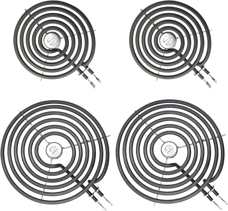 Photo 1 of 4 Pack WB30M1 and WB30M2 Electric Stove Burner Replacement for GE Hotpoint Kenmore, ge electric stove burner replacement 6"and 8",ge Electric Range Burner Element,ge Stove Electric Burner Replacement
