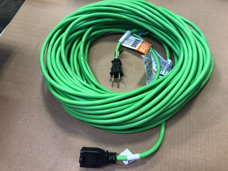 Photo 1 of  Extension Cord, Green 100ft 
