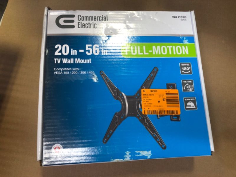 Photo 2 of Commercial Electric XD2473 Full Motion TV Wall Mount For 20" - 56" TV