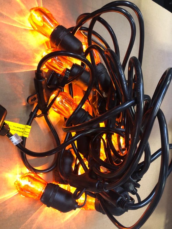 Photo 1 of 12-Light 24 ft. Integrated LED String Light with Color Changing Bulbs