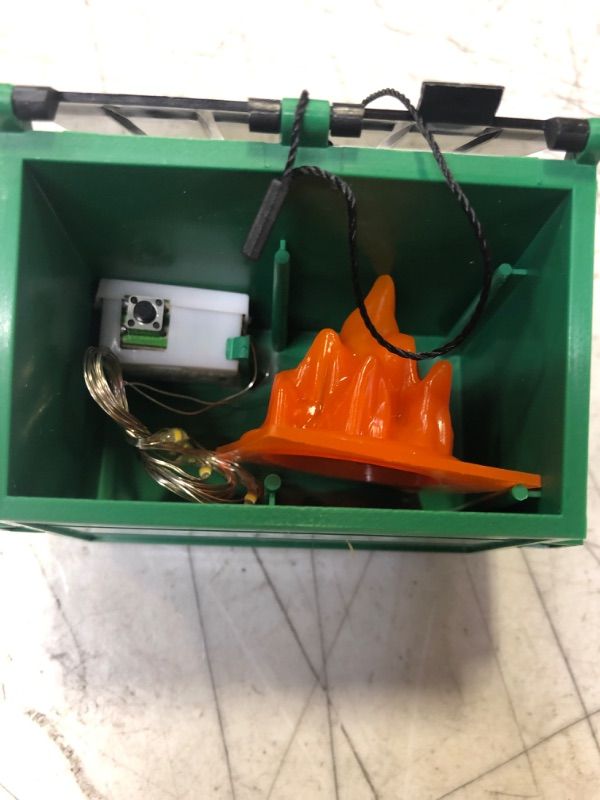 Photo 1 of 2 Pack Lot 2022 Dumpster Fire Ornament, Everything is Fine, Funny Gift for Coworkers with LED Lights, Christmas Tree Ornaments (1)