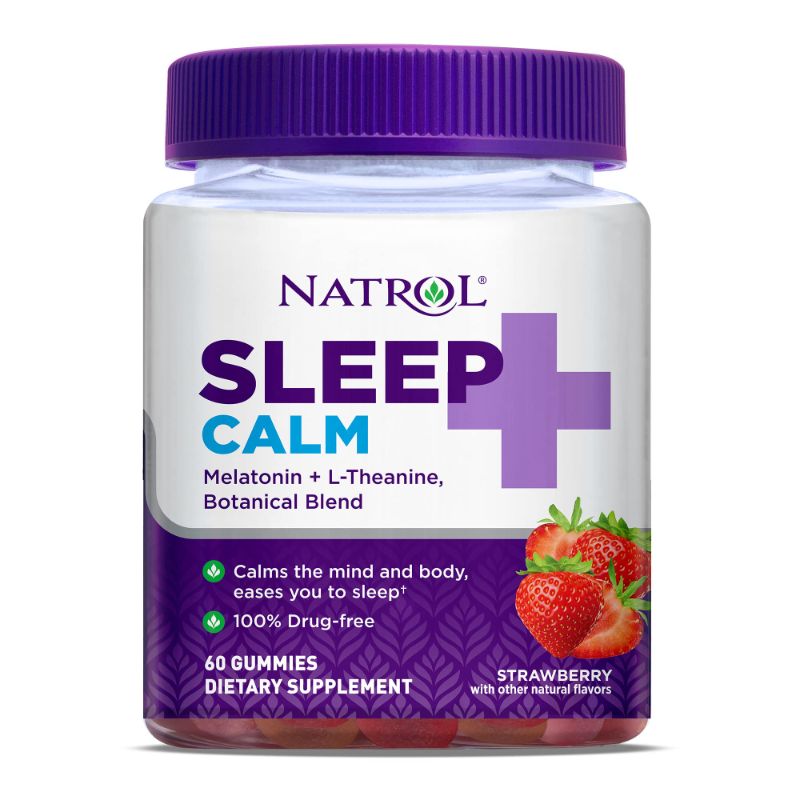 Photo 1 of 2 PACK LOT Natrol Sleep+ Calm, Drug Free Sleep Aid Supplement, Calm an Active Mind, Ease to Sleep, 60 Strawberry Flavored Gummies EXP 10/21/23