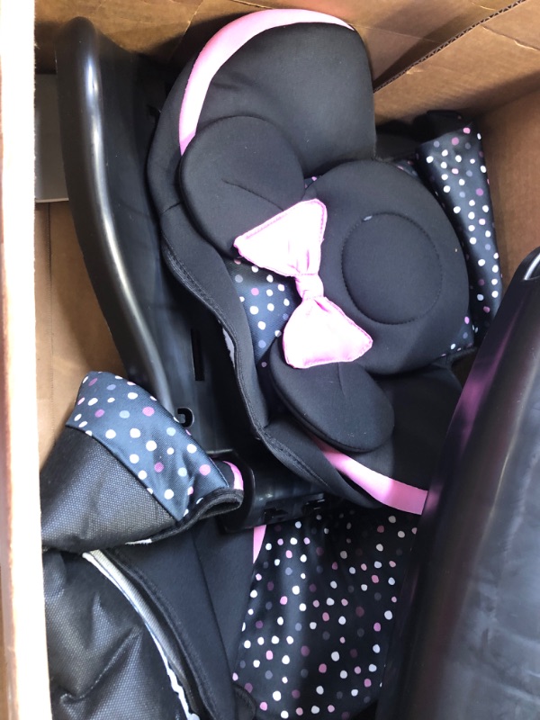 Photo 3 of Disney Baby Pronto! Belt-Positioning Booster Car Seat, Belt-Positioning Booster: 40–100 pounds, Minnie Dot Party