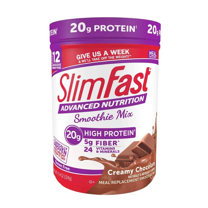 Photo 1 of 2PCS--Slimfast Advanced Milk Chocolate Smoothie, 11.01 Ounce - 2 per case.---EXP DATE 02/10/2024