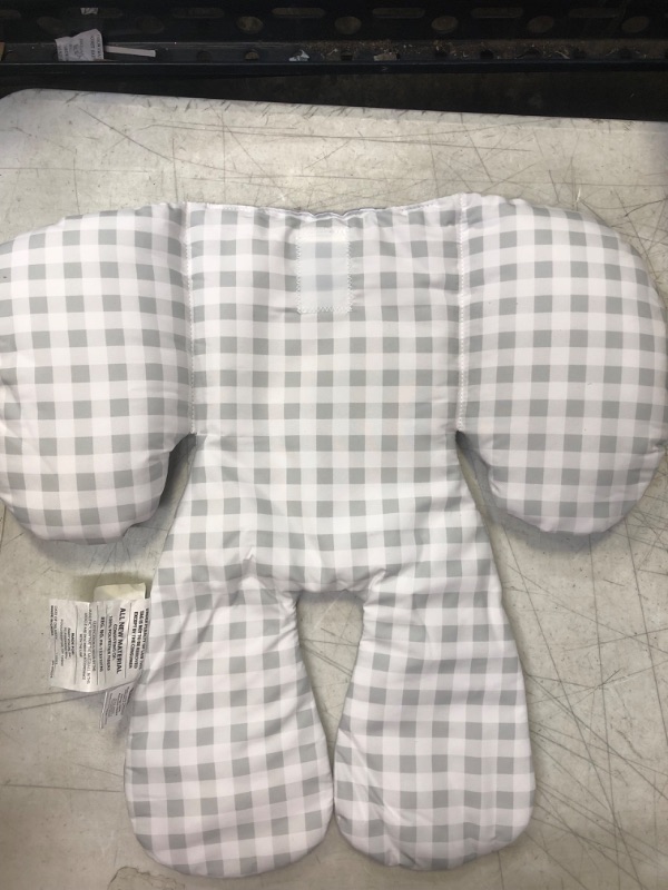 Photo 2 of Hudson Baby Unisex Baby Car Seat Body Support Insert, Gray Gingham, One Size