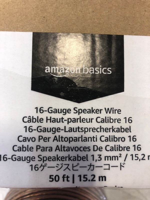 Photo 2 of Amazon Basics 16-Gauge Speaker Wire - 50 Feet 