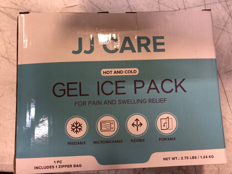 Photo 2 of JJ CARE Large Ice Pack for Back - 11.75 x 15.5" Gel Ice Packs for Injuries Reusable - Large Ice Packs for Physical Therapy - Hot & Cold Compress Ice Pads for Back Pain, Injuries, Leg, Lumbar, Body