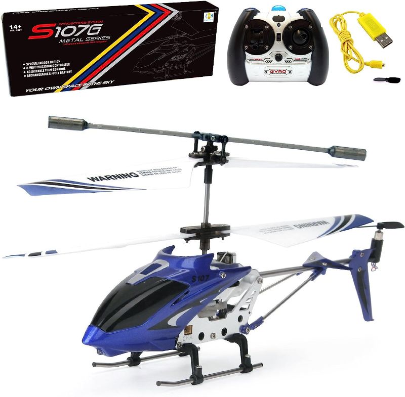 Photo 1 of Channel Mini RC Helicopter with Gyro Blue