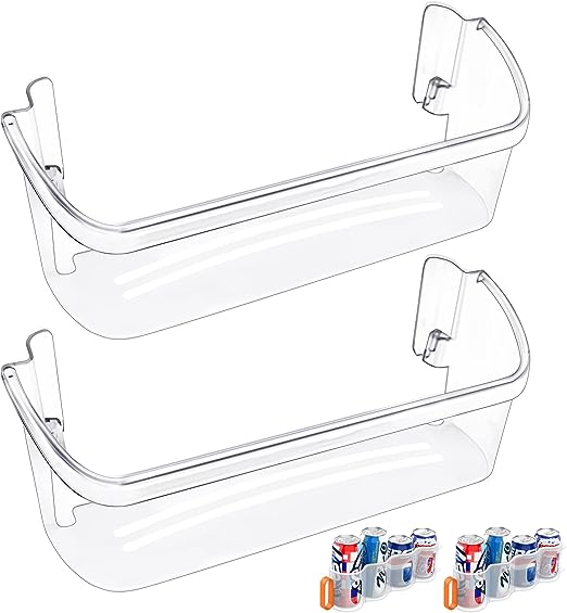 Photo 1 of [2 PACK] UPGRADED 242126602 Refrigerator Door Bin Shelf Replacement For Frigidaire Refrigerator Door Shelf Replacement Shelves-Bottom Side Shelf Rack Parts AP6278233 PS12364199 FFSS2625TS0 LFSS2612TF0