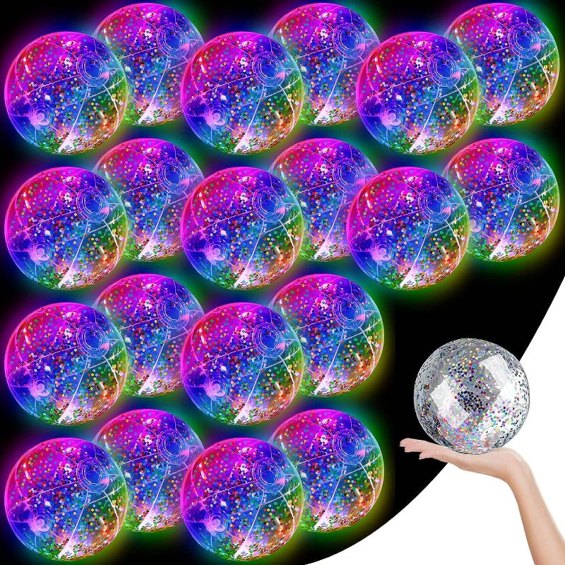 Photo 1 of Hungdao 36 Pcs LED Beach Ball 5 Inch Mini Light up Inflatable Beach Balls Glow in The Dark Balls for Teens Adults Sports Floating Toys Summer Swimming Pool Favors
Visit the Hungdao Store