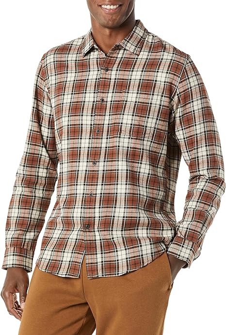 Photo 1 of Amazon Essentials Men's Slim-Fit Long-Sleeve Flannel Shirt, SIZE XS 