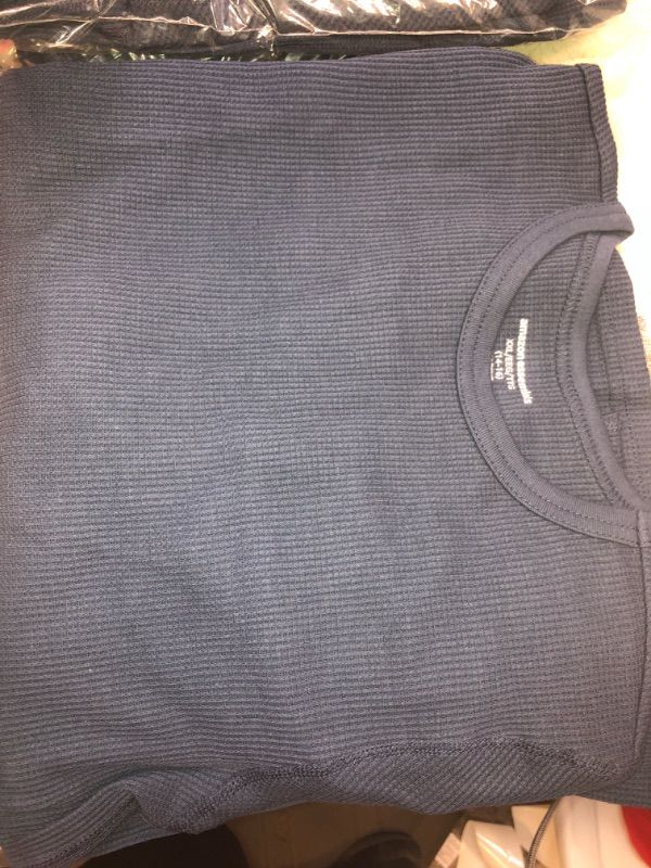 Photo 1 of Amazon Essentials Boys and Toddlers' Thermal Long Underwear Set XX-Large Navy