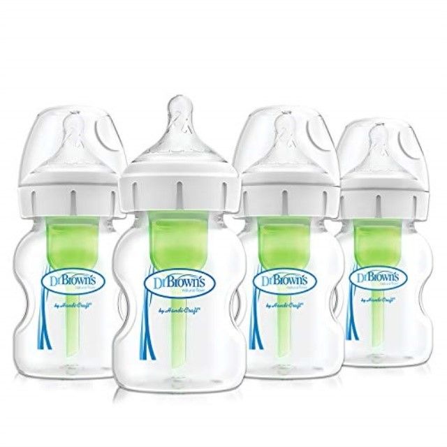 Photo 1 of Dr. Brown\ S Options+ Wide-Neck Baby Bottle 5 Ounce 4 Count