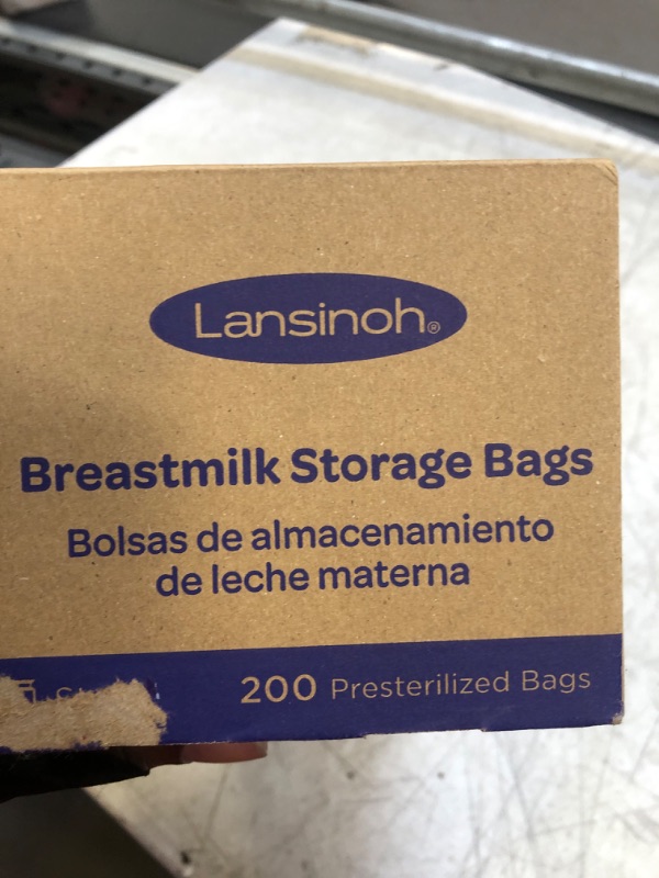 Photo 3 of Lansinoh Breastmilk Storage Bags, 200 Count Value Pack, Easy to Use Milk Storage Bags for Breastfeeding, Presterilized, Hygienically Doubled-Sealed, for Refrigeration and Freezing, 6 Ounce 200 Count 200.0