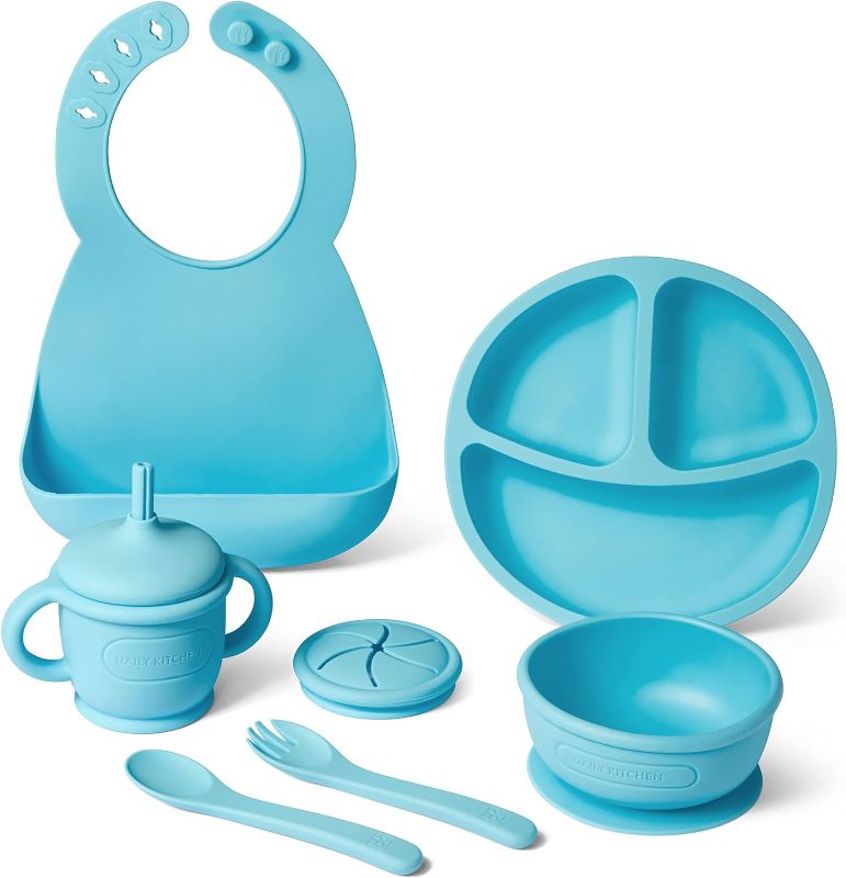 Photo 1 of DAILY KITCHEN COMPLETE BABY FEEDING 8-PIECE SET BLUE