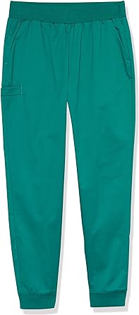 Photo 1 of amazon essentials women's plus size slim fit jogger scrub pant teal green size 4x 