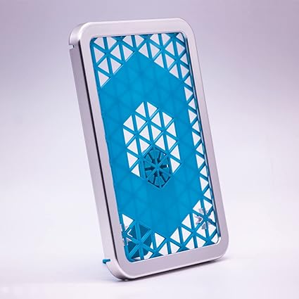 Photo 1 of apeko.io 4x6 Picture Frame Silver Blue Mesh Back Plate. The Real Glass Panel. Creative Design. Exquisite Gifts.